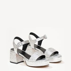 M Gemi 36 / 6 Silver Women's Sandals